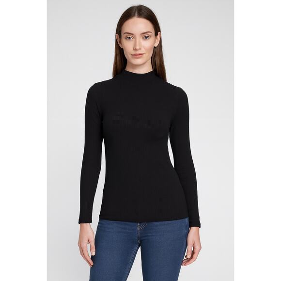 Urban Outfitters Tops - Urban Outfitters Black Turtleneck Ribbed Long Sleeve M